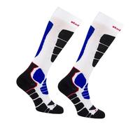 Jasmine Waldorf Studio Fit Sports Compression Socks 15-20 mmHg White L/XL, Knee High Running Training Socks with Cushioned Foot, Coolmax Moisture Management, L/R Fit Athletic Support Socks Men Women