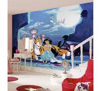 Princess wallpaper wall mural Jasmine & Aladdin Disney blue bedroom picture wall