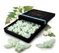 Jasmine Wax Melts | Island Midnights Collection | PreScent | Highly Scented, Soy Wax, Handmade Flower Shaped, Pastel Green, Gift Box and Poem