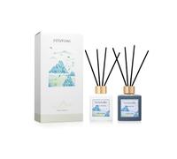 Jasmine White Tea Darjeeling Tea Reed Diffuser Set with 16 Black Fiber Sticks,200ml Scent Diffuser for Home Shelf Decor,Last Up 90 Days