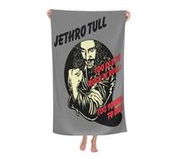 JASMINEE Durable Tull Rock Band Jethro Microfiber Bath Towels Soft Microfiber Towels Stylish Fade-Resistant Prints Comfortable Skin-Friendly for Daily Vacation, Pool & Beach