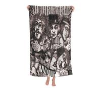JASMINEE Durable Tull Rock Band Jethro Microfiber Bath Towels Soft Microfiber Towels Stylish Fade-Resistant Prints Comfortable Skin-Friendly for Daily Vacation, Pool & Beach