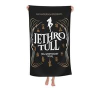 JASMINEE Durable Tull Rock Band Jethro Microfiber Bath Towels Soft Microfiber Towels Stylish Fade-Resistant Prints Comfortable Skin-Friendly for Daily Vacation, Pool & Beach