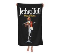 JASMINEE Durable Tull Rock Band Jethro Microfiber Bath Towels Soft Microfiber Towels Stylish Fade-Resistant Prints Comfortable Skin-Friendly for Daily Vacation, Pool & Beach