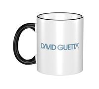 JASMINEE Stylish Guetta DJ Music David Ceramic Mug Rim-Colored Coffee Cup Stable Fashionable, Scratch-Resistant Non-Slip Base for Coffee, Tea, Restaurant and Party Mug