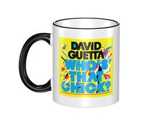JASMINEE Stylish Guetta DJ Music David Ceramic Mug Rim-Colored Coffee Cup Stable Fashionable, Scratch-Resistant Non-Slip Base for Coffee, Tea, Restaurant and Party Mug