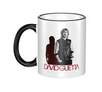 JASMINEE Stylish Guetta DJ Music David Ceramic Mug Rim-Colored Coffee Cup Stable Fashionable, Scratch-Resistant Non-Slip Base for Coffee, Tea, Restaurant and Party Mug