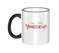 JASMINEE Stylish Guetta DJ Music David Ceramic Mug Rim-Colored Coffee Cup Stable Fashionable, Scratch-Resistant Non-Slip Base for Coffee, Tea, Restaurant and Party Mug