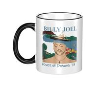JASMINEE Stylish Joel Singer Pianist Billy Ceramic Mug Rim-Colored Coffee Cup Stable Fashionable, Scratch-Resistant Non-Slip Base for Coffee, Tea, Restaurant and Party Mug