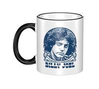 JASMINEE Stylish Joel Singer Pianist Billy Ceramic Mug Rim-Colored Coffee Cup Stable Fashionable, Scratch-Resistant Non-Slip Base for Coffee, Tea, Restaurant and Party Mug