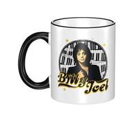 JASMINEE Stylish Joel Singer Pianist Billy Ceramic Mug Rim-Colored Coffee Cup Stable Fashionable, Scratch-Resistant Non-Slip Base for Coffee, Tea, Restaurant and Party Mug