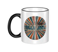 JASMINEE Stylish Joel Singer Pianist Billy Ceramic Mug Rim-Colored Coffee Cup Stable Fashionable, Scratch-Resistant Non-Slip Base for Coffee, Tea, Restaurant and Party Mug