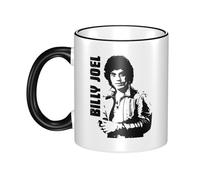 JASMINEE Stylish Joel Singer Pianist Billy Ceramic Mug Rim-Colored Coffee Cup Stable Fashionable, Scratch-Resistant Non-Slip Base for Coffee, Tea, Restaurant and Party Mug