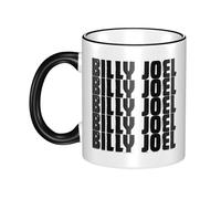 JASMINEE Stylish Joel Singer Pianist Billy Ceramic Mug Rim-Colored Coffee Cup Stable Fashionable, Scratch-Resistant Non-Slip Base for Coffee, Tea, Restaurant and Party Mug