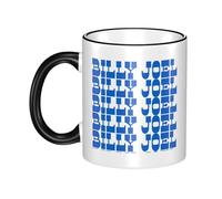 JASMINEE Stylish Joel Singer Pianist Billy Ceramic Mug Rim-Colored Coffee Cup Stable Fashionable, Scratch-Resistant Non-Slip Base for Coffee, Tea, Restaurant and Party Mug
