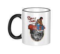 JASMINEE Stylish Joel Singer Pianist Billy Ceramic Mug Rim-Colored Coffee Cup Stable Fashionable, Scratch-Resistant Non-Slip Base for Coffee, Tea, Restaurant and Party Mug