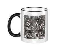 JASMINEE Stylish Tull Rock Band Jethro Ceramic Mug Rim-Colored Coffee Cup Stable Fashionable, Scratch-Resistant Non-Slip Base for Coffee, Tea, Restaurant and Party Mug