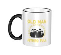 JASMINEE Stylish Tull Rock Band Jethro Ceramic Mug Rim-Colored Coffee Cup Stable Fashionable, Scratch-Resistant Non-Slip Base for Coffee, Tea, Restaurant and Party Mug