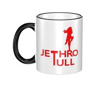 JASMINEE Stylish Tull Rock Band Jethro Ceramic Mug Rim-Colored Coffee Cup Stable Fashionable, Scratch-Resistant Non-Slip Base for Coffee, Tea, Restaurant and Party Mug