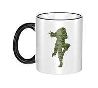 JASMINEE Stylish Tull Rock Band Jethro Ceramic Mug Rim-Colored Coffee Cup Stable Fashionable, Scratch-Resistant Non-Slip Base for Coffee, Tea, Restaurant and Party Mug