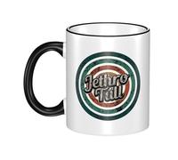 JASMINEE Stylish Tull Rock Band Jethro Ceramic Mug Rim-Colored Coffee Cup Stable Fashionable, Scratch-Resistant Non-Slip Base for Coffee, Tea, Restaurant and Party Mug