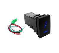 JASMKLX 12V Blue Fog Light Bar Push Switch Fit For Toyota 2015 Fit For Hilux GUN Prado 150 200 RAV4 HiAce Landcruiser ON OFF Button Switch(POWER)