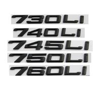 JASMKLX Matte Black Number Letters Car Trunk Badge Emblem Emblems Fit For BMW 7 Series 745i 740i 750i 730Li 735Li 740Li 750Li 745Li 760Li(730 i)