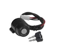JASMKLX Motorcycle Ignition Switch Lock Key Black Aluminum 12V 4 Wires& 4 Plugs Fit For Yamaha DT100 74-83 DT125 74-81 DT175 DT250 XT250