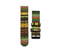 JASMKLX Multicolor Fabric Watch Starp Nylon Watch Band 20mm 22mm Bracelet Fit For Seiko Water Fit For Ghost Tudor Rolex Watches Accessories(Black Buckle 88,22mm)