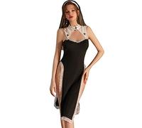 JasmyGirls Anime Lingerie Sexy Nun Cosplay Costume Halloween Devil Roleplay Maid Outfit Lace Babydoll Chemise High Slit Dress Up