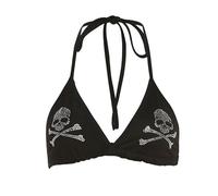 JasmyGirls Rave Outfits for Women Festival Sexy Goth Skull Bikini Top Y2k Clothes Halloween Costumes Anime Devil Cosplay Lingeries Black