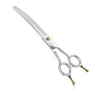JASON 7.5 Inch Curved Dog Scissors Grooming Scissors for Dogs Cats Thin