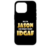 Jason Costume IDGAF Meme Personalized First Name Jason Case for iPhone 16 Pro