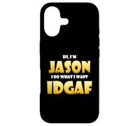 Jason Costume IDGAF Meme Personalized First Name Jason Case for iPhone 17