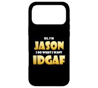 Jason Costume IDGAF Meme Personalized First Name Jason Case for iPhone 17 Pro Max