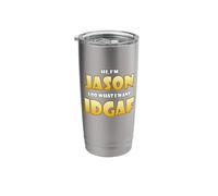 Jason Costume IDGAF Meme Personalized First Name Jason Stainless Steel Insulated Tumbler