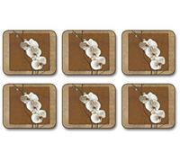 Jason D2124 Golden Orchid Coasters, Set of 6