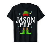 Jason Elf Xmas Funny Men's Family Matching Christmas Jason T-Shirt