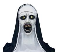 Jason Killer Clown Nun Myers Mask Terrifier Halloween Adults Men, Horror Killers Latex with Hair, Horror Costume Prop Realistic Masks Adult New Halloween Theme Party Cosplay Fancy Dress (Color 9)