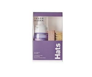 Jason Markk Hat Care Kit, Hat Cleaner, 2-Piece Set, Ready-To-Use Foam & Delicates Brush, Cap Cleaning, Ideal for Headwear, Safe for Cotton, Wool, Felt, Corduroy, Polyester, 4oz