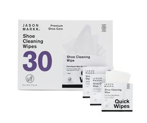 Jason Markk Quick Wipes, Shoe Cleaner, Trainers Care, 30 Pack, Individually Packed, Ideal for Footwear, Safe for Leather, Rubber, Plastic, and More