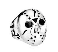 Jason Mask Killer 13th Men Rings Punk Hip Hop Domineering for Boyfriend Man Titanium Steel Jewelry Creativity Gift