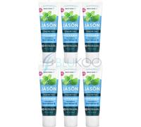 Jason Peppermint Fresh Breath Toothpaste Fluoride Free - 119g (Pack of 6)