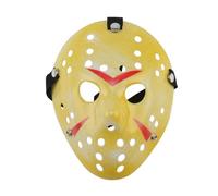 Jason Serial Killer Hard Plastic Yellow Hockey Mask Halloween Fancy Dress Party Horror Cosplay