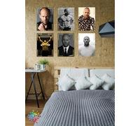 Jason Statham AllStars Posters - x6 A3 Posters With Foiled Coloured Stars/Luxury Gloss Paper