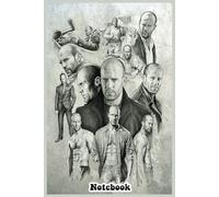 Jason Statham Notebook: Journal, Size 6” X 9”, 110 White Pages