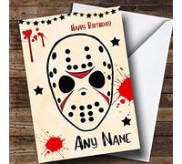Jason Voorhees Friday 13th Personalised Birthday Card | Birthday Card | Horror, Scary & Horrid Card