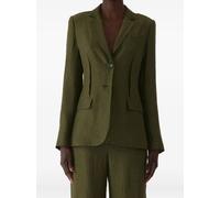 Jason Wu Collection crinkled single-breasted blazer - Green 2