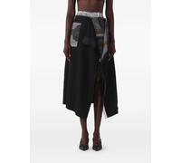 Jason Wu Collection x Robert Rauschenberg collage sheephead-artwork midi skirt - Black 0-2-4-6-8-10-12-14