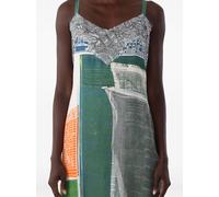 Jason Wu Collection x Robert Rauschenberg collage-slip midi dress - White 2-6